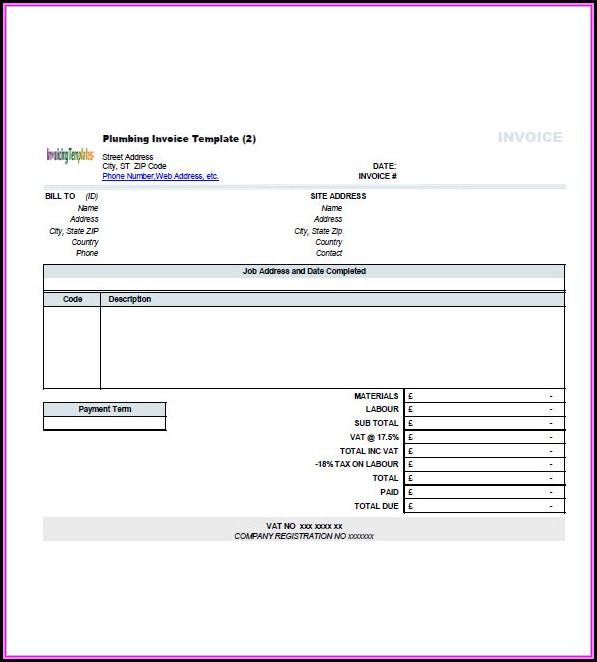 Contractor Invoice Form