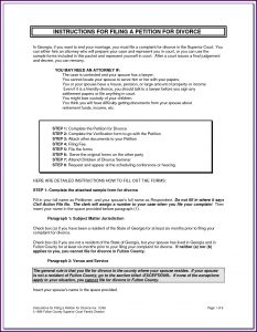 Dekalb County Divorce Paperwork