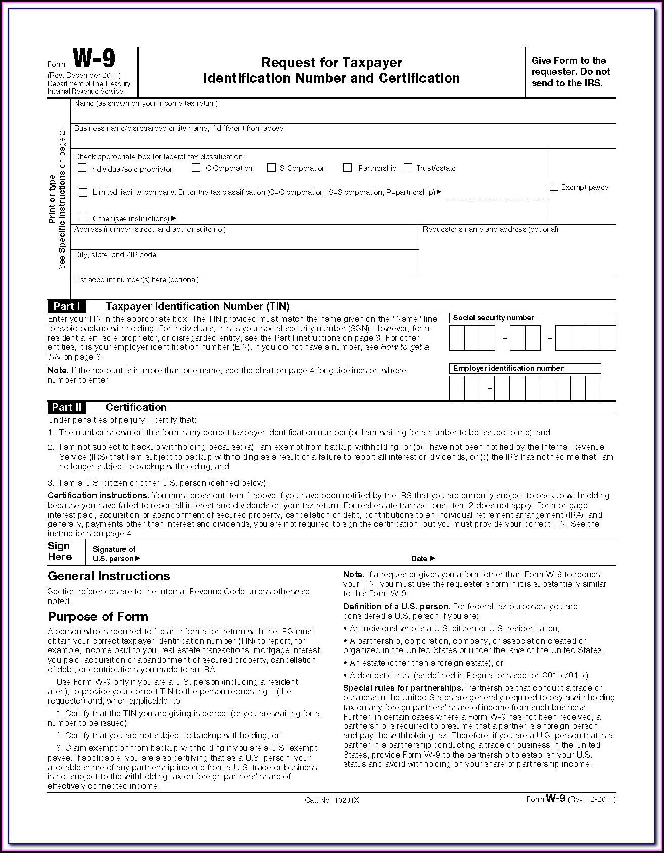Fillable Irs Forms Pdf