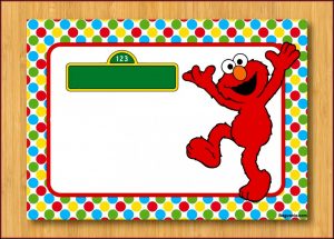 Elmo Birthday Invitations Template