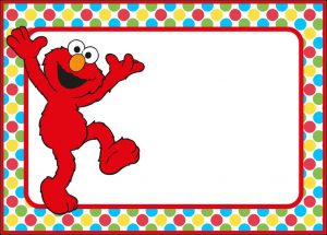 Elmo Invitation Template