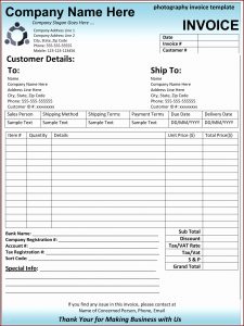 Excel Invoice Template Macro