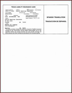 Fake Insurance Card Template Illinois