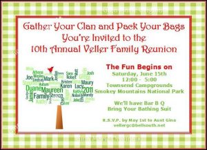 Family Reunion Invitation Letter Template