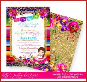 Fiesta Birthday Invitation Template Free