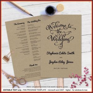 Free Catholic Wedding Program Templates For Microsoft Word