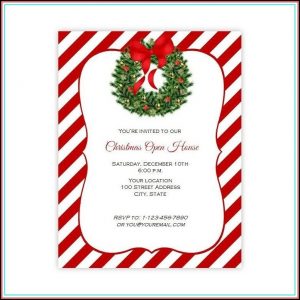 Free Christmas Open House Flyer Templates