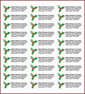 Free Christmas Return Address Label Templates 30 Per Sheet