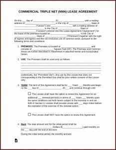 Free Commercial Lease Agreement Template Word Australia