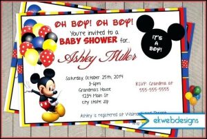 Free Diy Mickey Mouse Invitation Template
