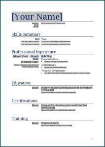 Free Downloadable Resume Templates To Print