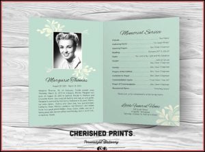 Free Editable Funeral Program Template Download