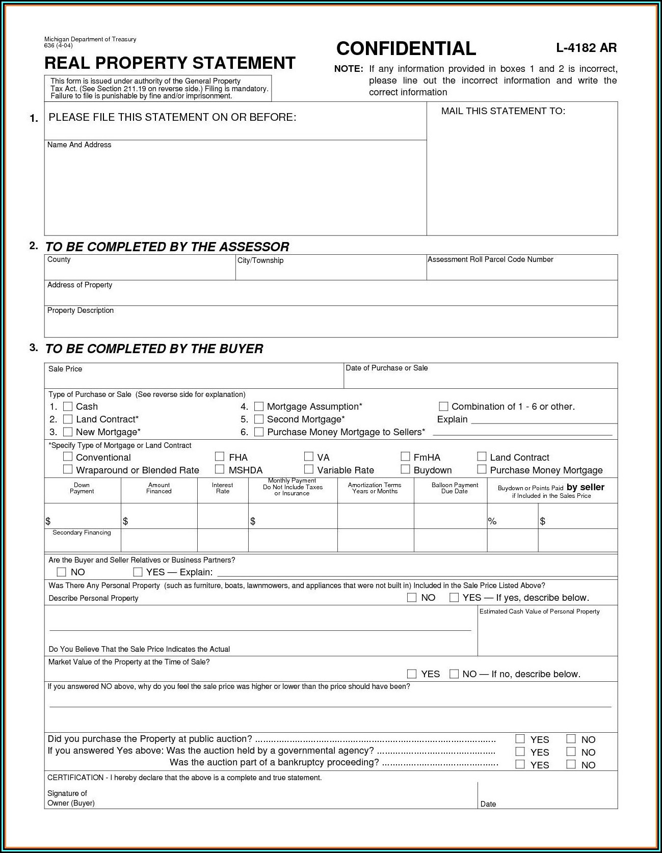 Free Land Contract Template Michigan
