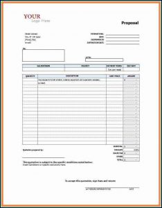Free Lawn Mowing Bid Template