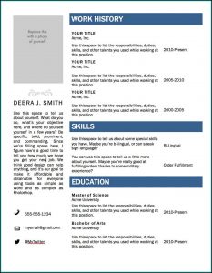 Free Microsoft Cv Template Download
