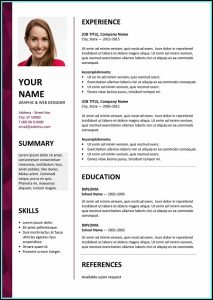Free Microsoft Cv Templates