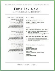 Free Printable Resume Templates Downloads