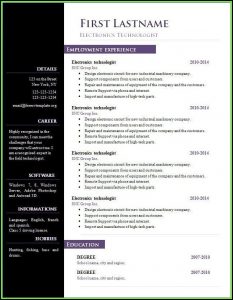 Free Resume Template Microsoft Word Download