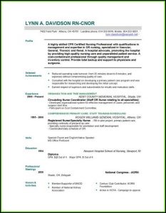 Free Resume Templates Nursing