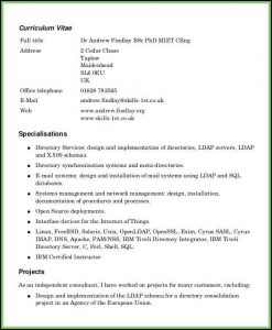 Free Resume Templates To Print Out