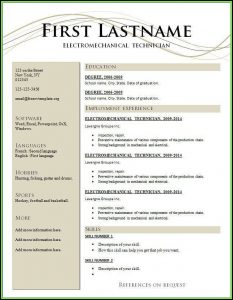 Free Sample Resume Format Download