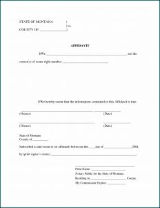 Free Sworn Affidavit Template