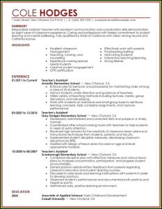 Free Teacher Resume Builder