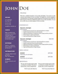 Free Word Document Resume Templates Download