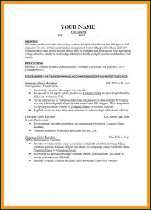 Good Resumes For Jobs