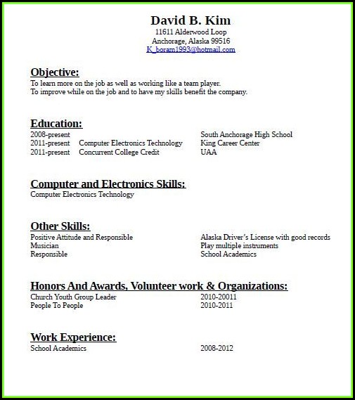 How To Make Resume For Job With No Experience