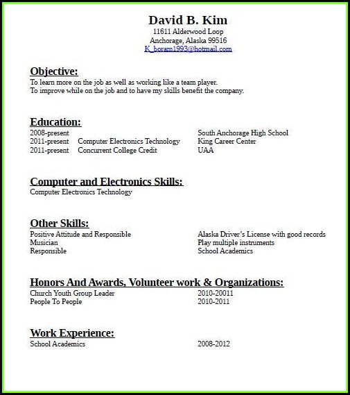 How To Make Resume For Job With Experience Resume Resume Examples 