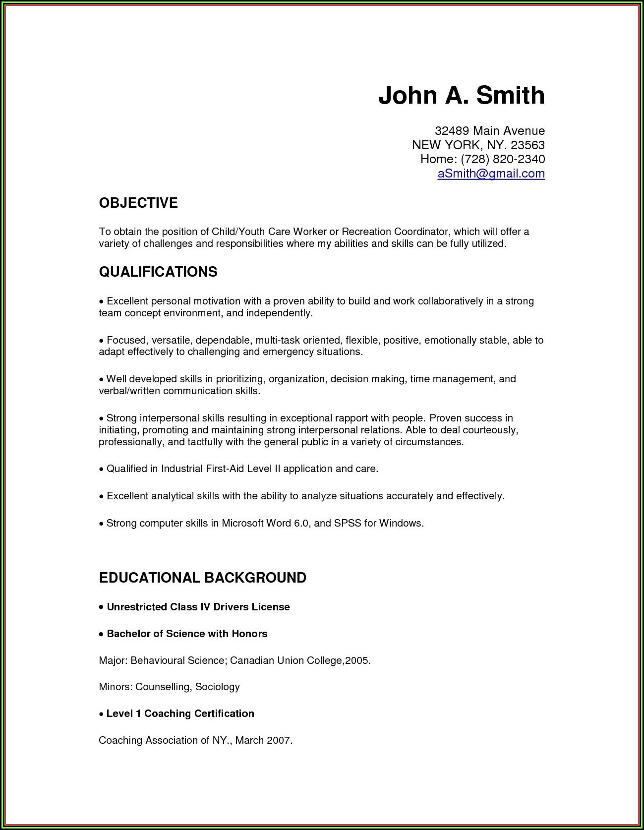 How To Prepare My First Resume