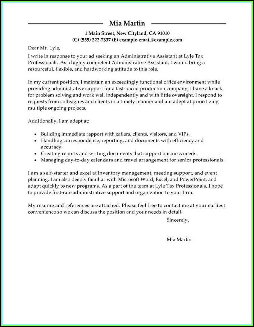 How To Write A Cover Letter For My Resume