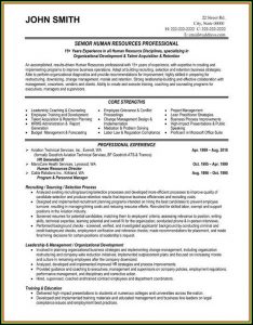 Human Resources Manager Resume Examples Free