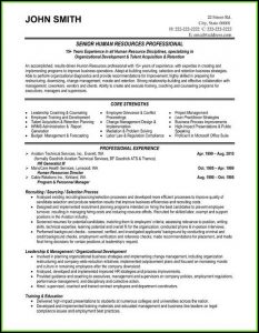 Human Resources Resume Templates Free