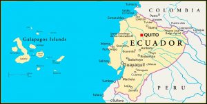 Map Ecuador Galapagos