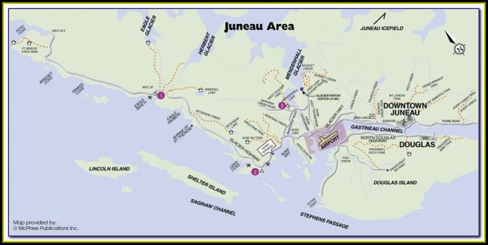 Map Juneau Alaska Area
