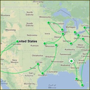 Map Of All Mlb Ballparks