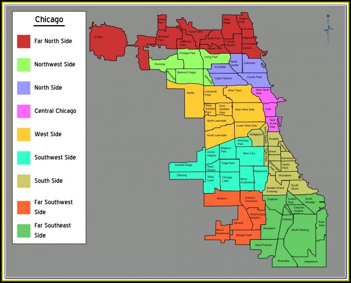 Map Of Chicago Neighborhoods 2018
