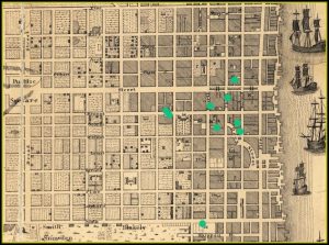 Map Of Historic Philadelphia In The Late 18th Century