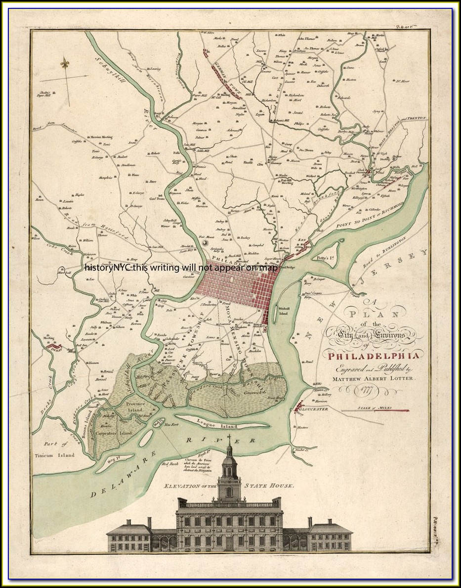 Map Of Historic Philadelphia Pa