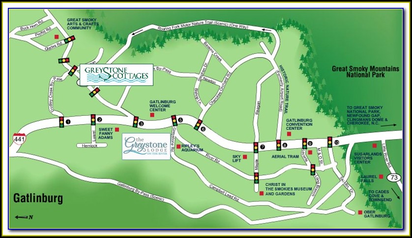 Map Of Hotels Near Gatlinburg Convention Center