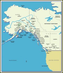 Map Of Kodiak Island Ak
