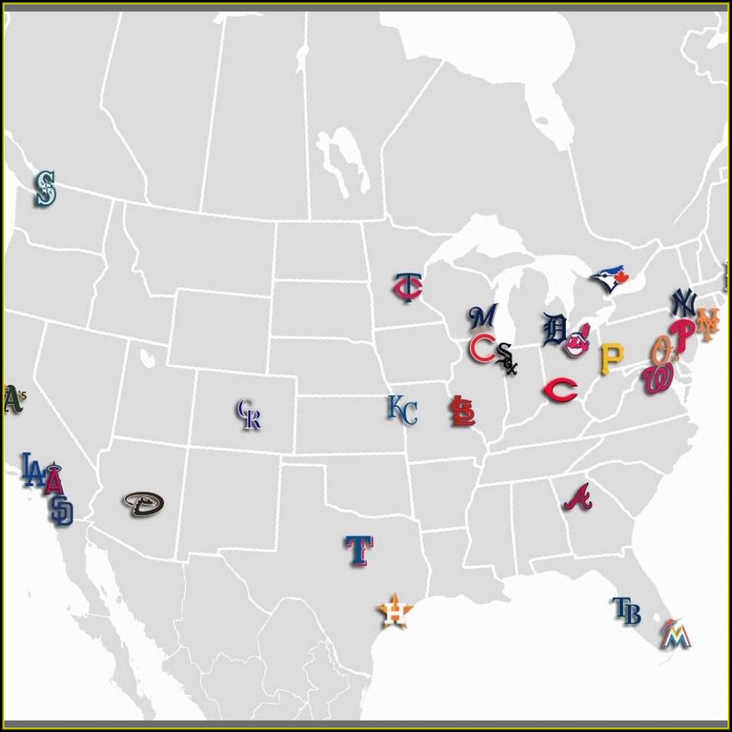 Map Of Mlb Ballparks