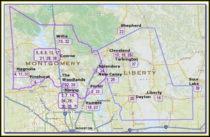 Map Of Montgomery County Texas Precincts