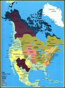 Map Of Native American Tribes Before Colonization