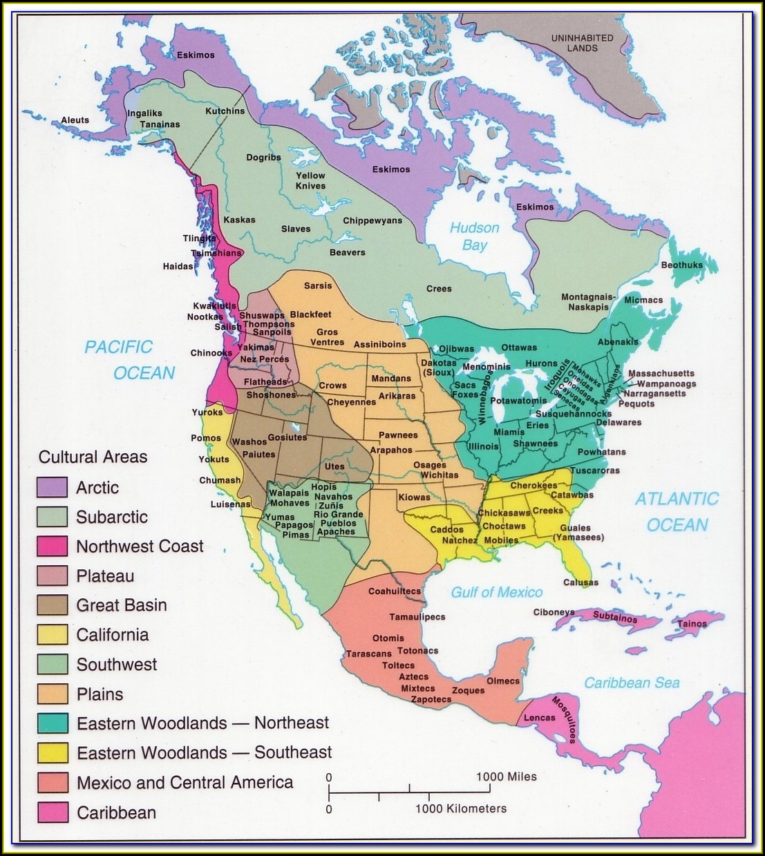 Map Of Native American Tribes In Texas