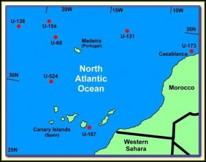 Map Showing Madeira And Canary Islands