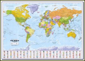 Mapquest World Wall Map