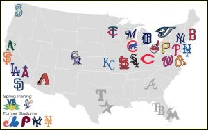 Mlb Map Of Stadiums